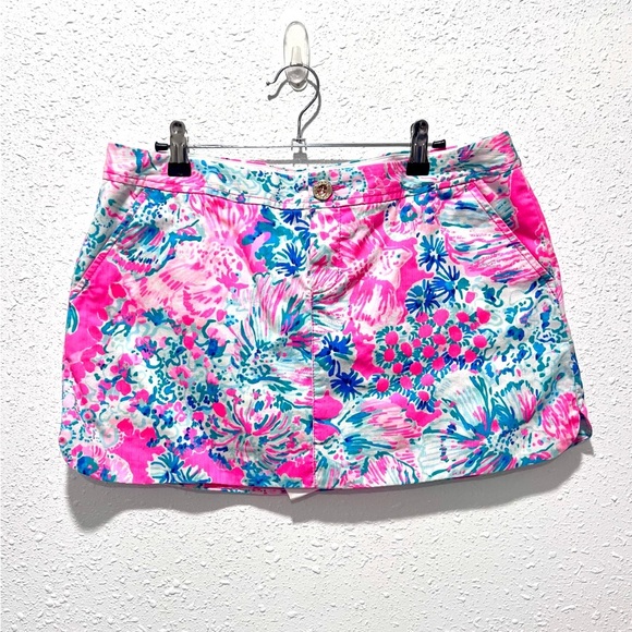 Lilly Pulitzer Lorelie Tiki Pink Gypsea Skort 10 - Picture 4 of 6